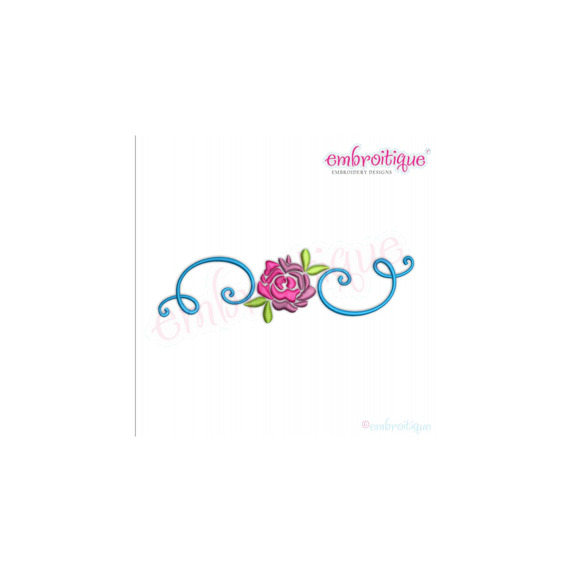 Fonts and Accents :: Accents :: Spring Flower with Curly Flourish ...