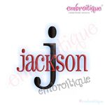 Jackson Monogram Alphabet Font - Great for Boys, and Girls Too