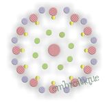 Funky Dots Font Frame