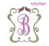 Blissful Doves Vintage Font Frame