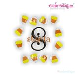 Candy Corn Font Frame