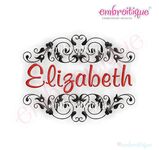 Elizabeth Monogram Font Frame