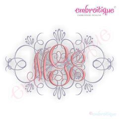 Vintage Flourish Accent Frame - 3 Sizes