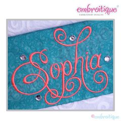 Charming Calligraphy Script Monogram Set - Small - Full Set 1", 1.5", 2", 2.5"