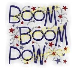 Boom Boom Pow 4th of July Design