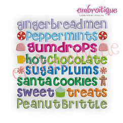 Gingerbread Man Words Adorable Holiday Design