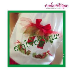 Girlie Elf Shabby Sweet Ruched Tutu Applique