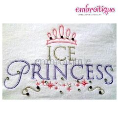 Ice Princess Embroidery Design