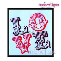 Love Line Block Design - Valentine's Day - Wedding - Every day