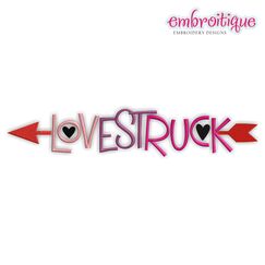 Love Struck Valentine's Day Embroidery Design