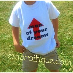 Man of your Dreams Raw Edge Applique - Big and Little Boys