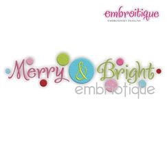 Merry and Bright with Dots Christmas Whimsical Designs
