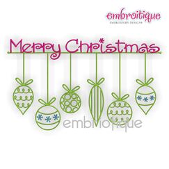 Merry Christmas with Ornaments