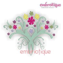 Mod Pow Flower Spring Wedding Bouquet