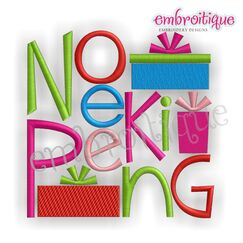 No Peeking Christmas Whimsical Design