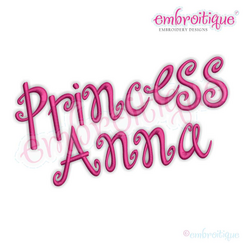 Princess Anna Monogram Font Set