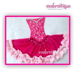 Princess Gown - Shabby Sweet Ruched Applique