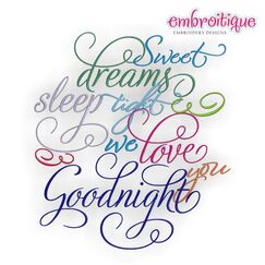 Sweet Dreams Sleep Tight We Love You Goodnight