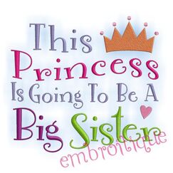 This Princess is Going to be a Big Sister