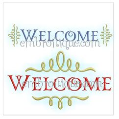 Trendy Welcome Home Decor - 2 versions - 6 designs included