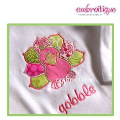 Turkey Applique Design - Perfect for Boys and Girls