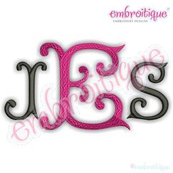 Fancy 2 Monogram Set