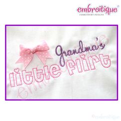 Grandma's Little Flirt - Raw Edge - Great for Valentine's Day or Everyday