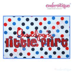 Grandpa's Little Flirt - Raw Edge - Great for Valentine's Day or Everyday