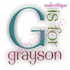 Grayson Monogram Set