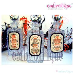 Halloween Potion Bottle Labels Set 2 - Great for Hostess Gifts
