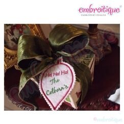 ITH Ho Ho Ho Ornament Christmas Gift Tags