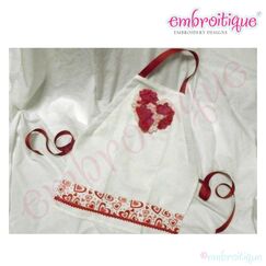 ITH Shabby Sweet Heart Applique and Apron Instructions