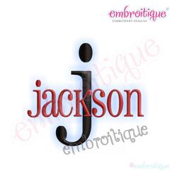 Jackson Monogram Alphabet Font - Great for Boys, and Girls Too