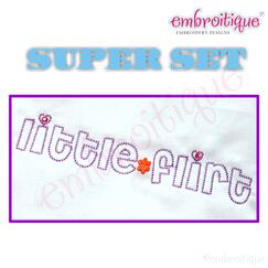 Little Flirt Super Set - Mommy, Daddy, Auntie, Grandma, Grandpa, and blank included