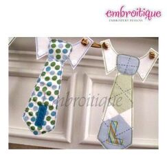 Little (Lil) Man Tie Raw Edge Banner - Father's Day
