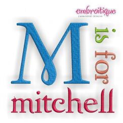 Mitchell Monogram Set - great for boys and girls