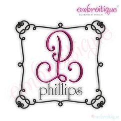 Phillips Monogram Font Frame