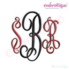 Scarlett Monogram Font Set
