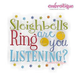 Sleighbells Ring ... are you listening Word Block