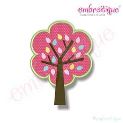 Springtime Birds and Trees - Tree with Leaves Applique
