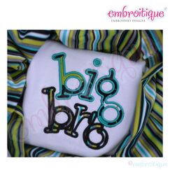 Wacky Big Bro Applique