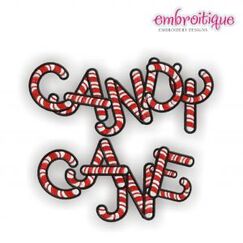 Candy Cane Monogram Font