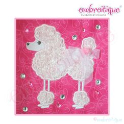 Charming Poodle Applique
