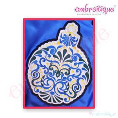 Christmas Ornate Ornament Applique