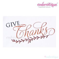 Give Thanks Thanksgiving Holiday Classy Design