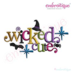 Halloween Wicked Cute Embroidery Design