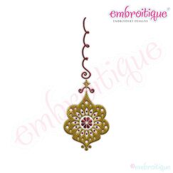 Hanging Vintage Ornament 1 Embroidery Design - Large