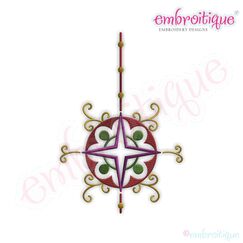 Hanging Vintage Ornament 2 Embroidery Design - Large