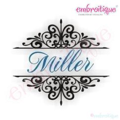 Miller Monogram Font Frame