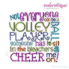 Not Everyone Can Be a Volleyball Player...